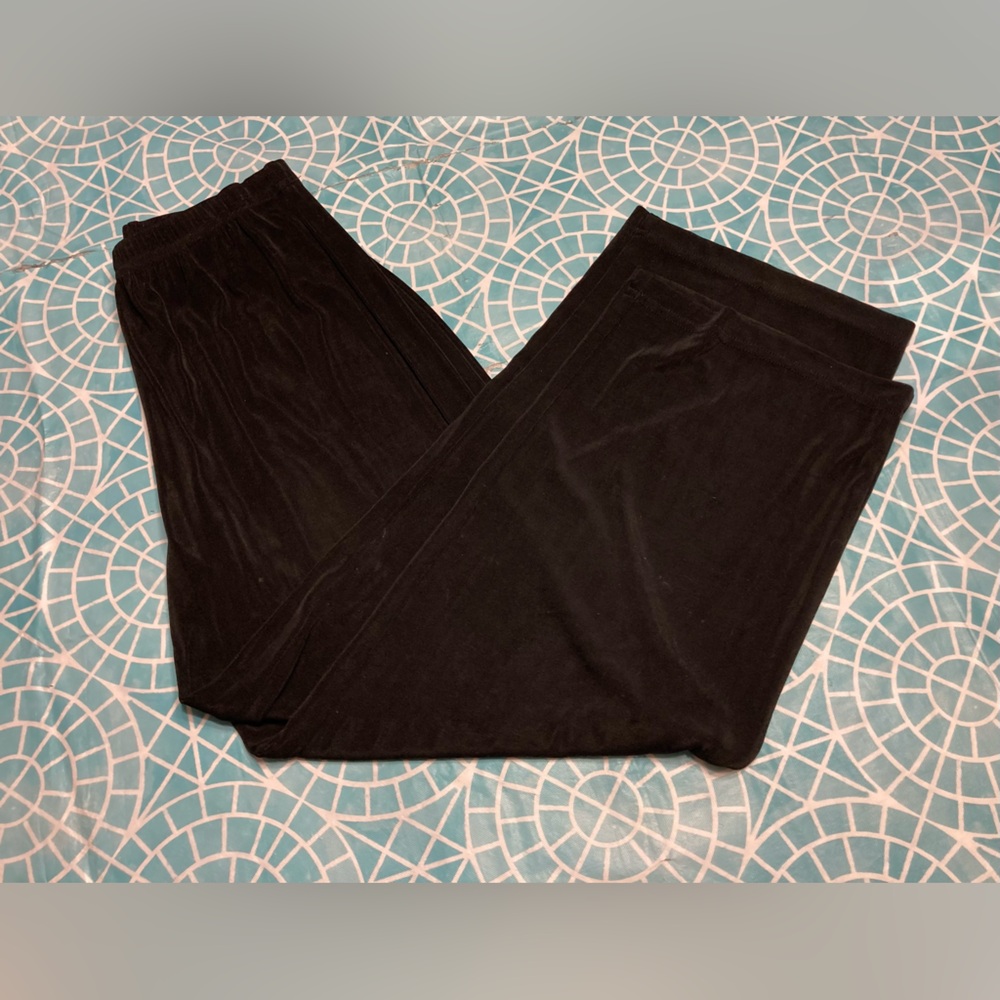 Patchington black liquid knit pants.
